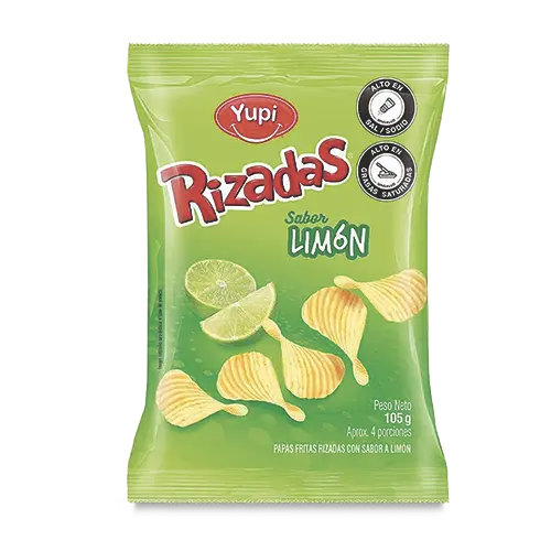 PAPAS RIZADAS YUPI LIMON 105G