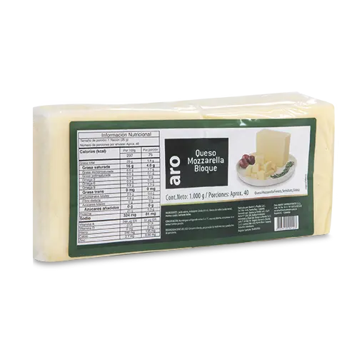 QUESO MOZZARELLA ARO BLOQUE 1000G