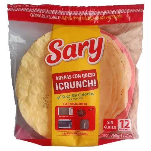 AREPA DE QUESO CRUNCH SARY 12U