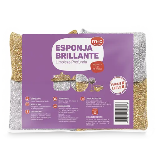 ESPONJA BRILLANTE M&C PG 6U LL8U