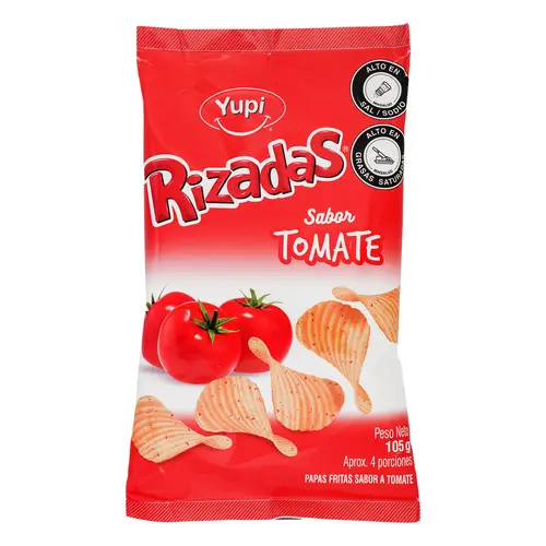 PAPAS RIZADAS TOMATE 105G