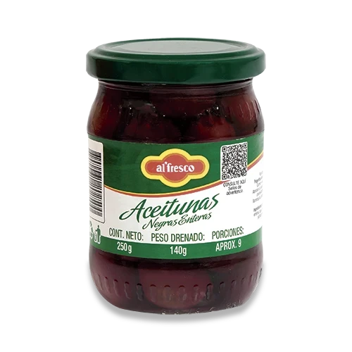 ACEITUNA NEGRA ALFRESCO 250G