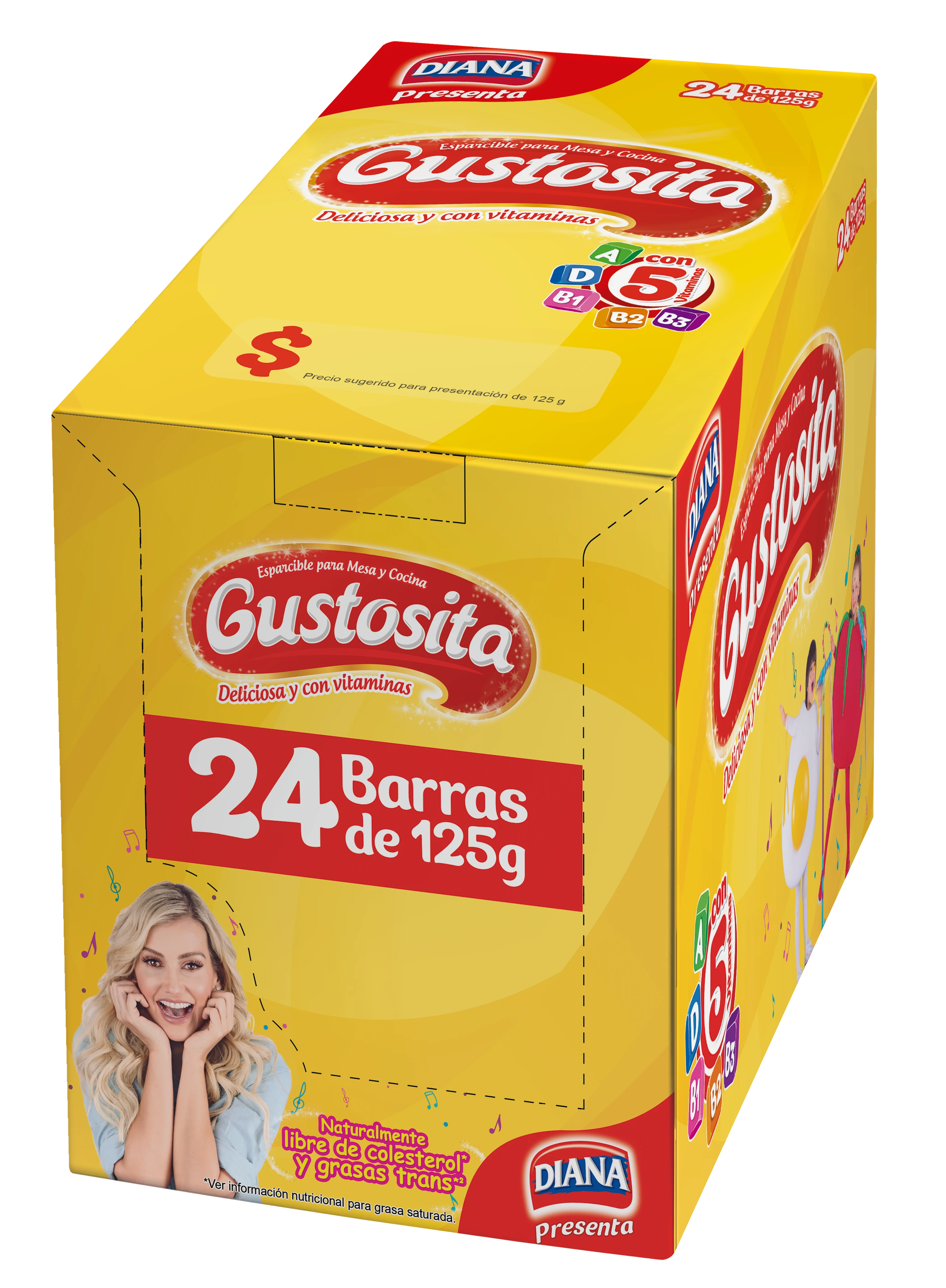 Caja Gustosita Barra 125Gx24U