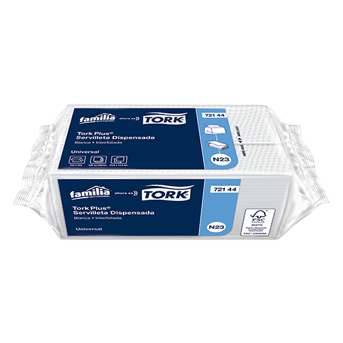 TORK PLUS® SERVILLETA DISPENSADA X 100 UNID
