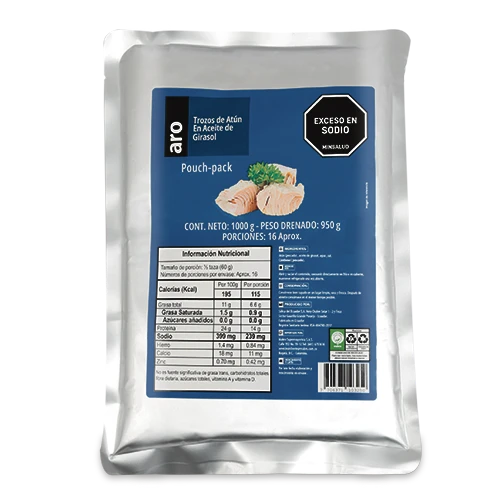Trozos De Atun En Aceite Aro Pouch 1000 g