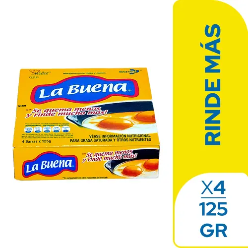 MARGARINA LA BUENA 125GX4U