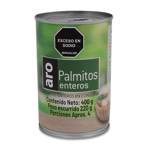PALMITOS ARO ENTEROS EN CONSERVA 400G