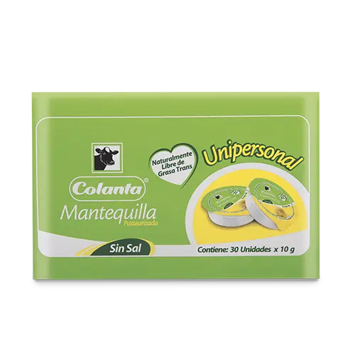 MANTEQUILLA COLANTA PORCION INDIVIDUAL 10GX30U