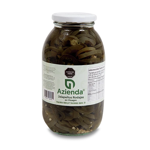 JALAPENO AZIENDA EN RODAJAS FRASCO 1000G
