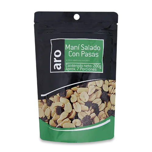 Mani Aro Salado Con Pasas 200 g