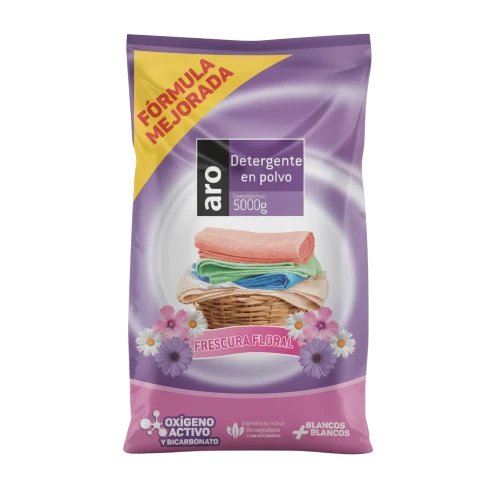Detergente En Polvo Aro Floral 5 kg