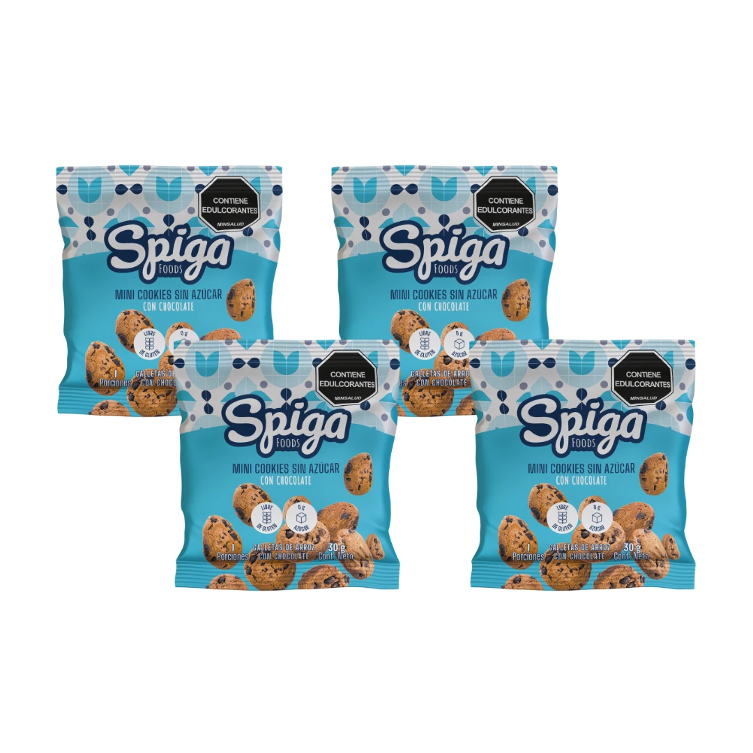 GALLETA SPIGA FOODS SIN AZUCAR 30GX4U