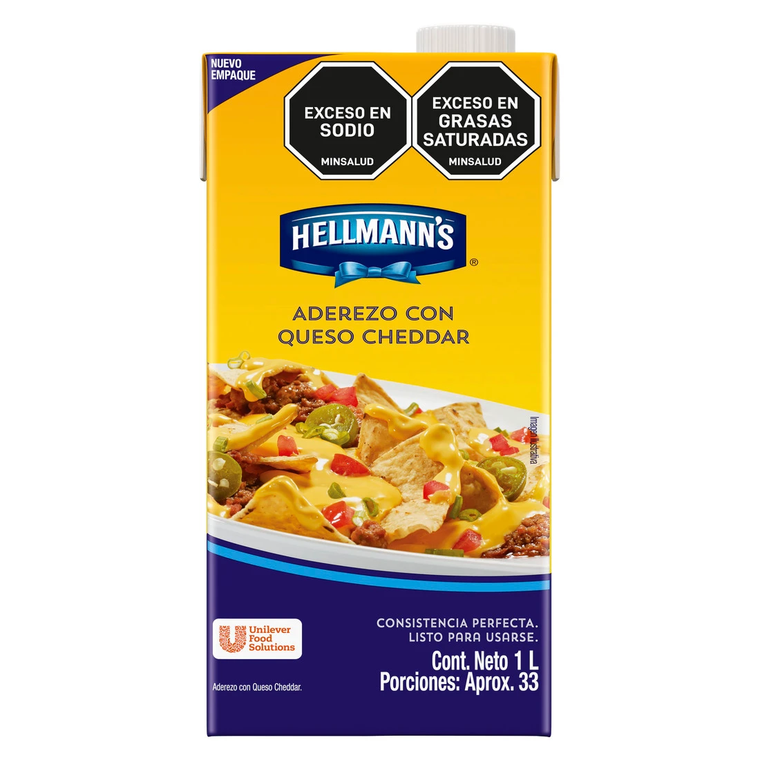 Aderezo Hellmann Queso Cheddar 1 l