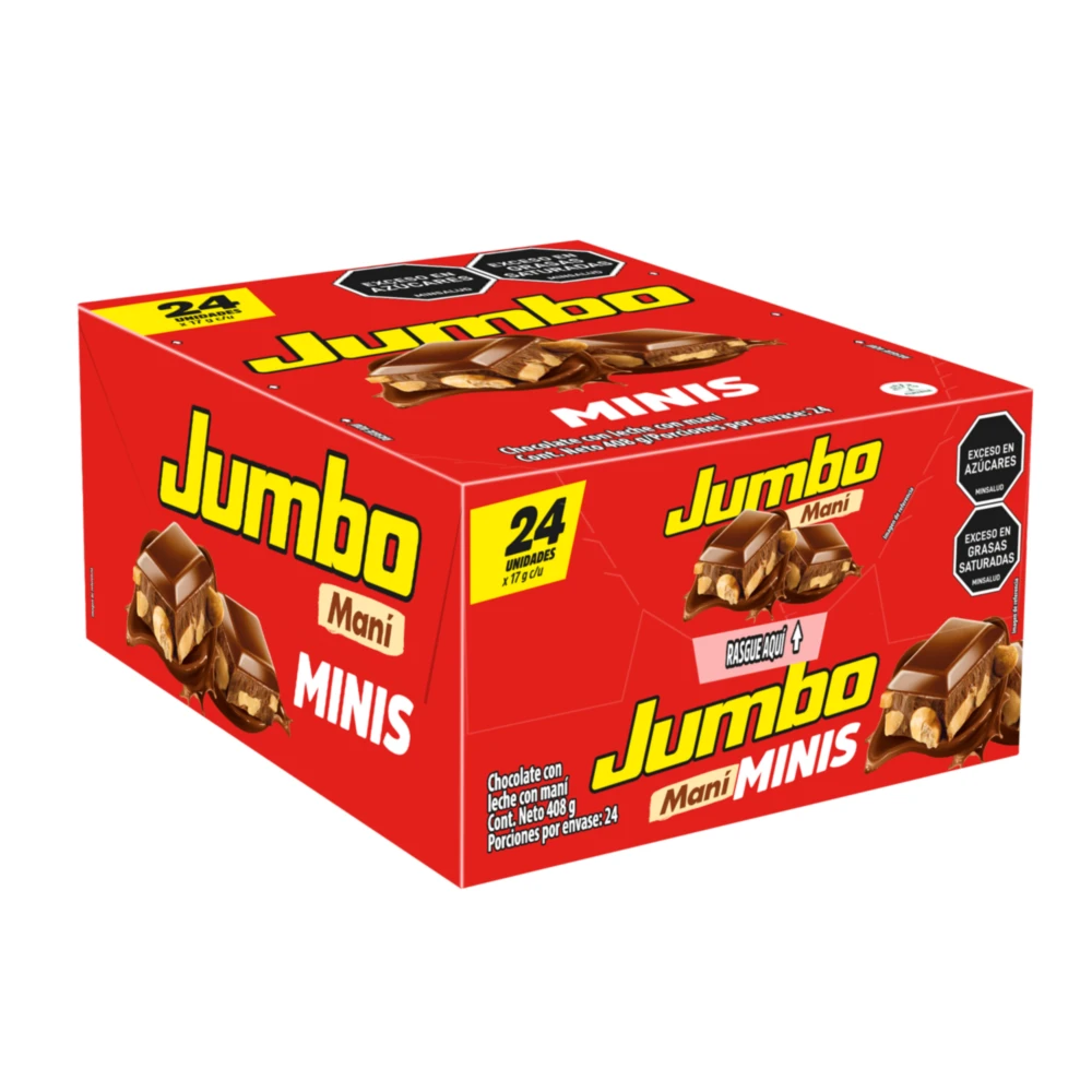 Chocolatina Jumbo Mani 17Gx24U