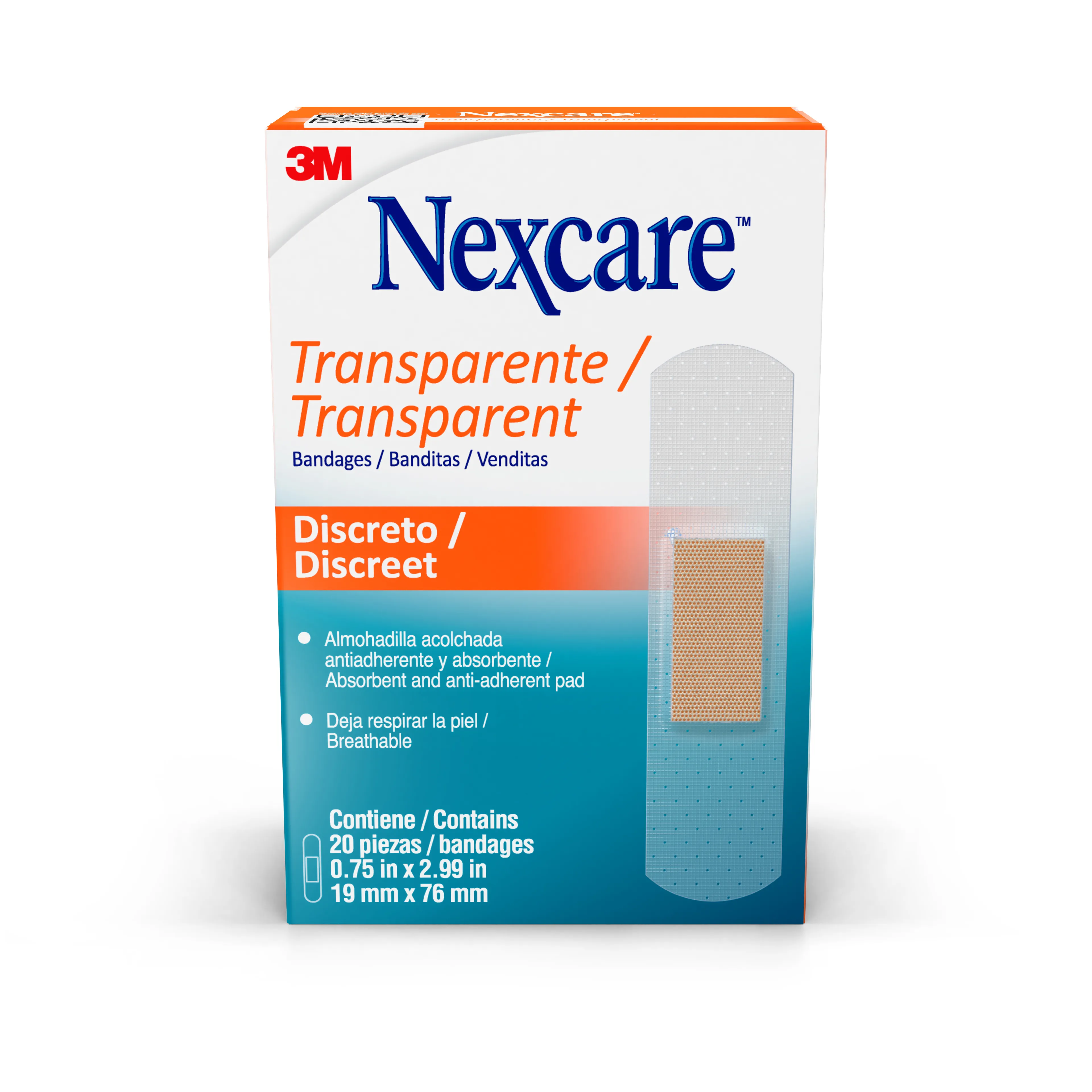 Venditas Nexcare Plasticas Transparentes 20U