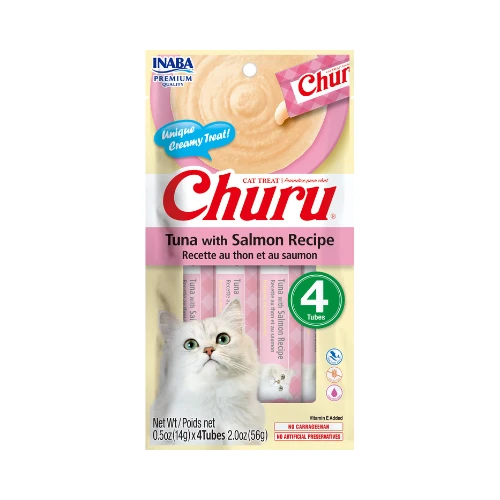 Snack Churu Gatos Tuna Salmon 14Gx4U