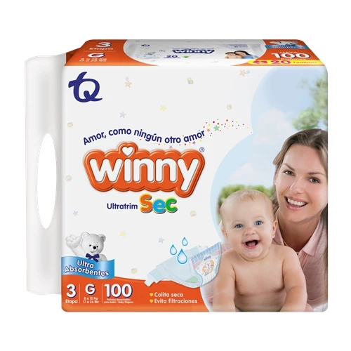 Pañal WINNY Sec G 100 Unidades