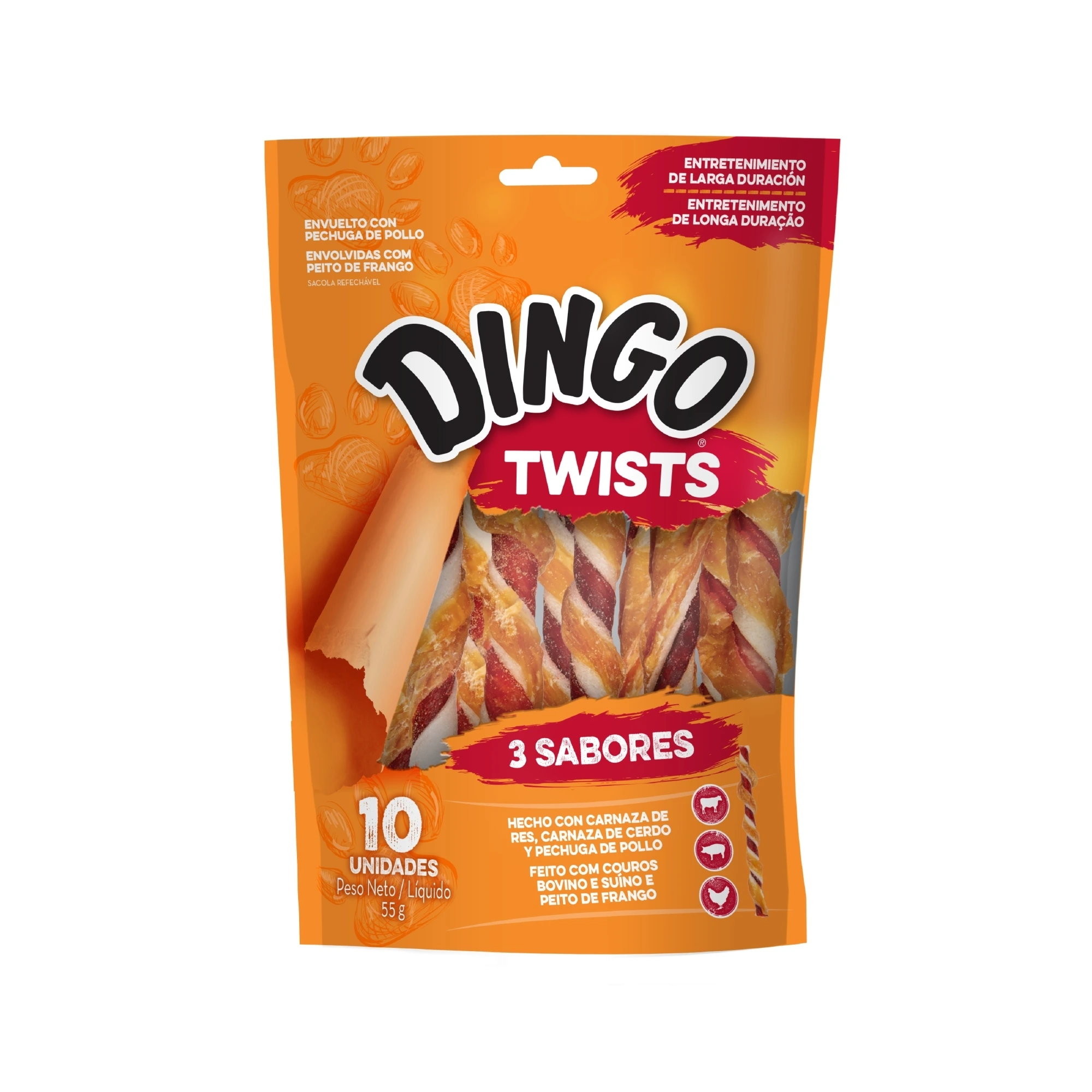 Dingo Twists Surtido 55Gx10U