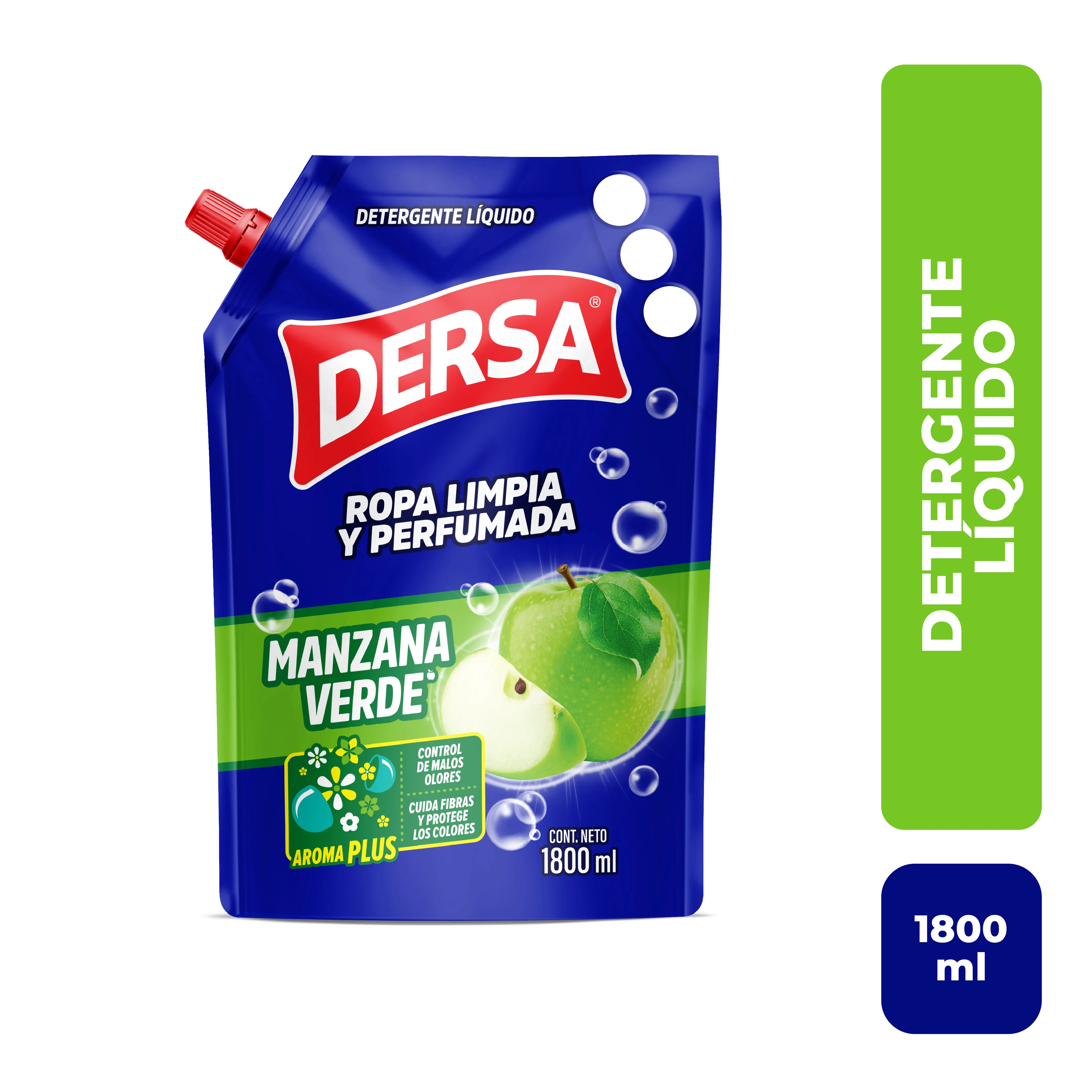 DETERGENTE LIQUIDO DERSA MANZANA DOYPACK 1800ML