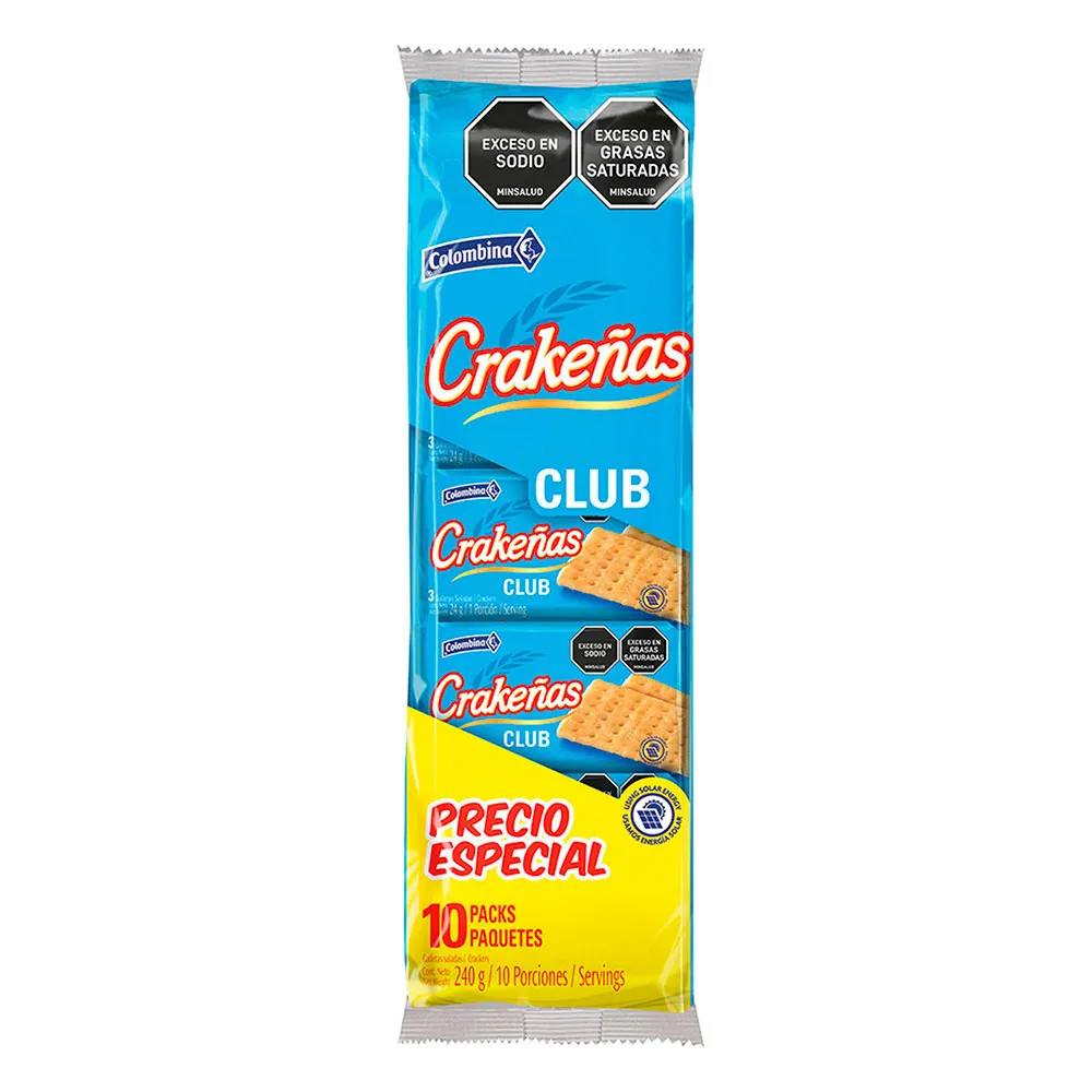 GALLETAS CRAKENAS CLUB INDIVIDUAL 240GEN10U