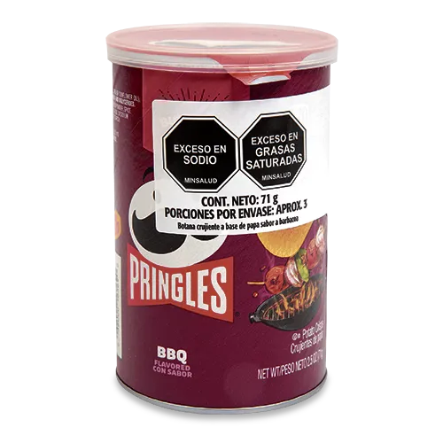 Papas Pringles Bbq Crisps 71 g