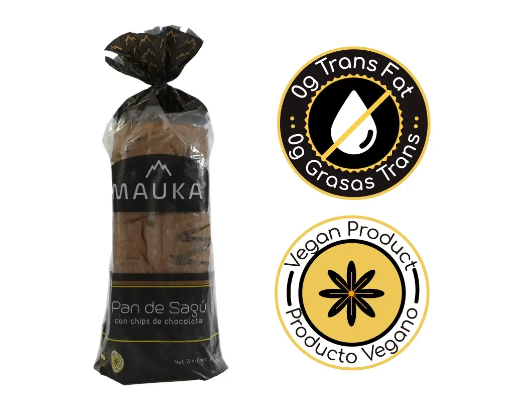 Pan Tajado Mauka Con Chocolate Sin Gluten 450 g