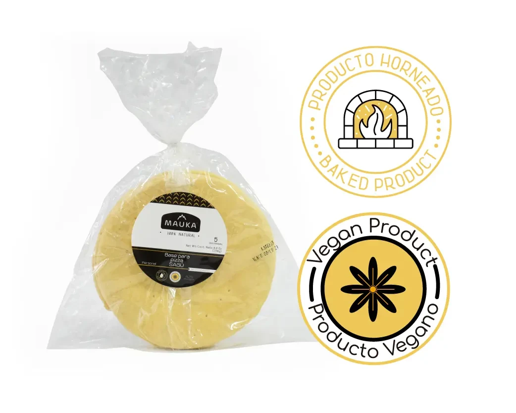 BASE PARA PIZZA MAUKA SAGU SIN GLUTEN 250G