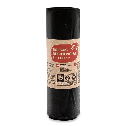 Bolsa De Basura M&C Negra 65X80Cm 10U