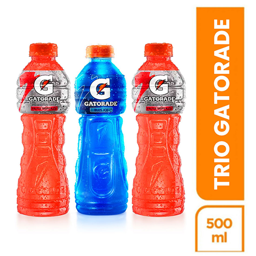 GATORADE BLUE 500MLX2U + TROPICAL 500ML