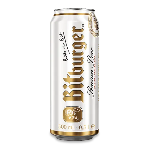 Cerveza Bitburger Premium Pils Lata 500 ml