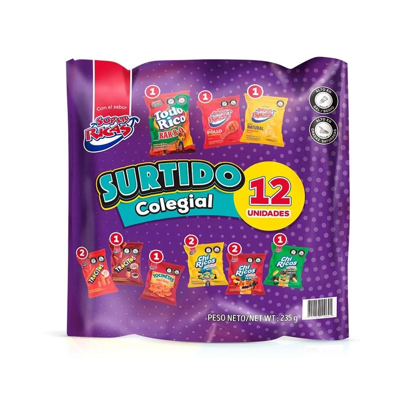 Surtido Super Ricas Colegial 235Gx12U