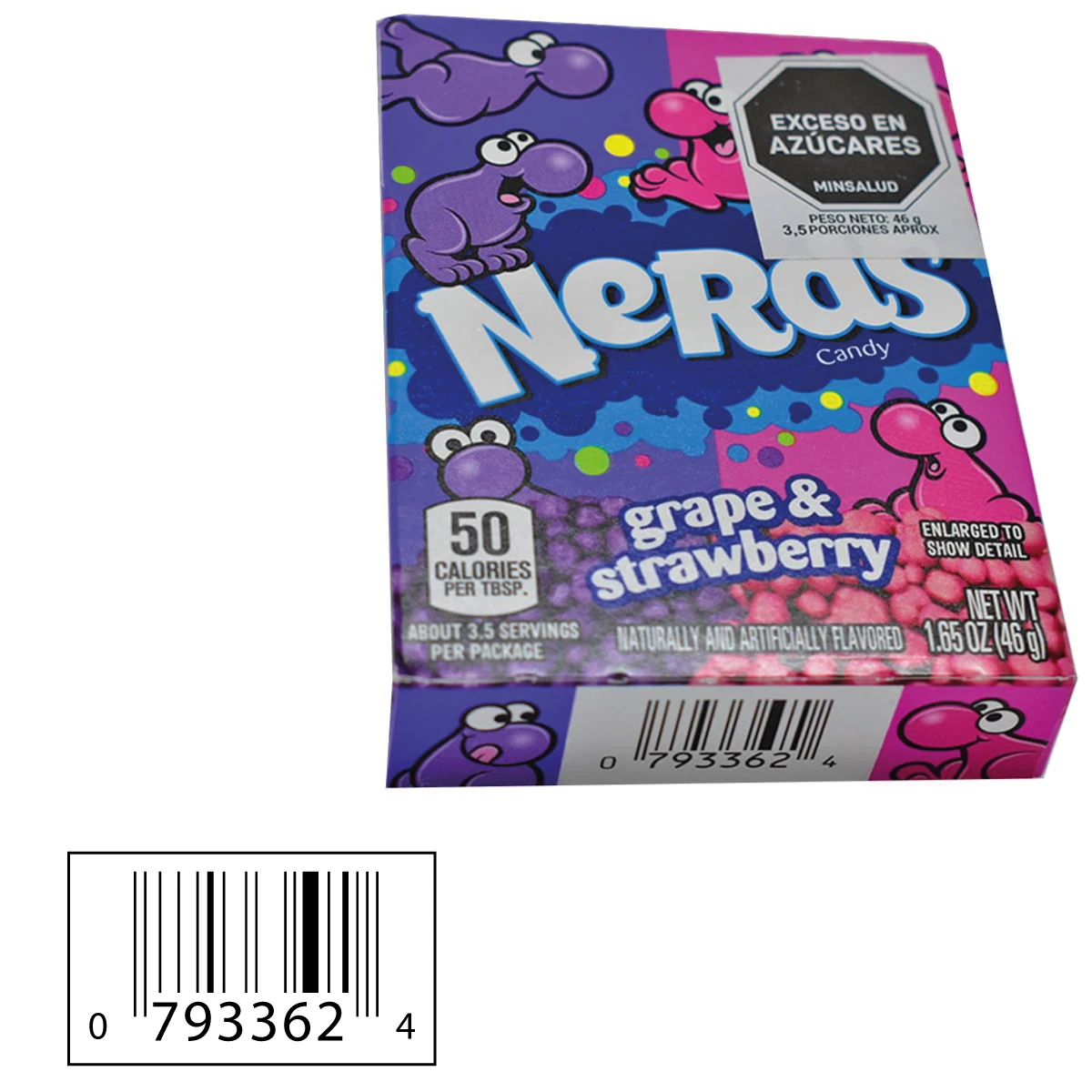 Und Nerds Candy Uva Y Fresa X 46 g