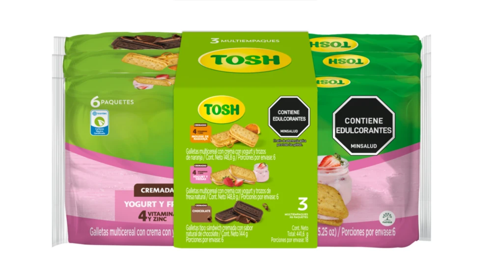Galleta Tosh Cremada Surtida Multiempaques 3U