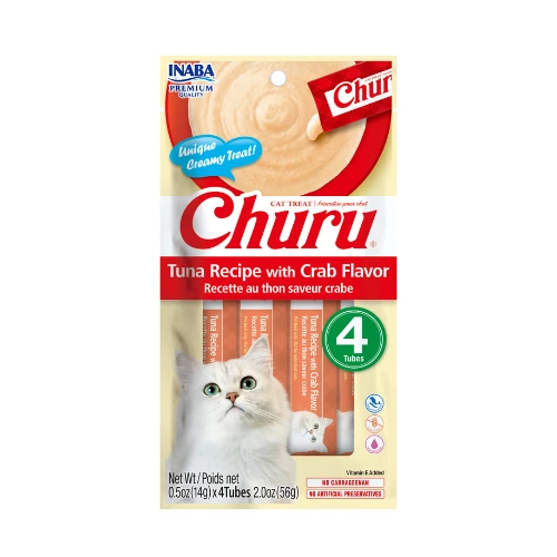 Snack Gatos Churu Tuna With Crab Flavor 14Gx4U
