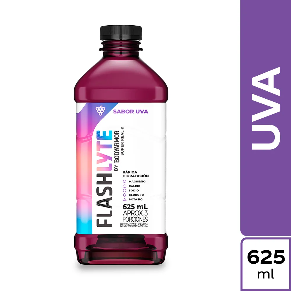 BEBIDA HIDRATANTE FLASHLYTE UVA 625ML