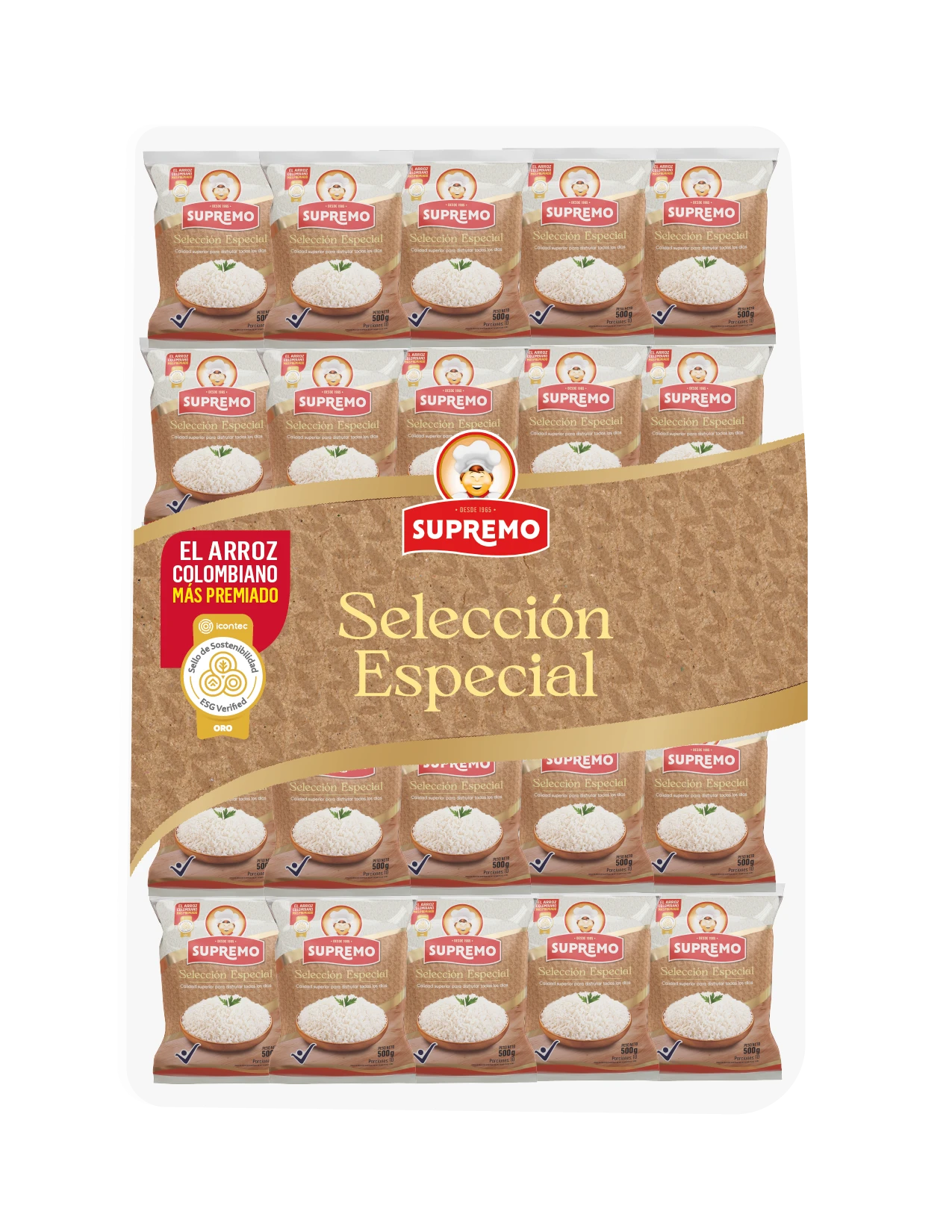 Arroz Blanco Supremo Seleccion Especial 500Gx25U