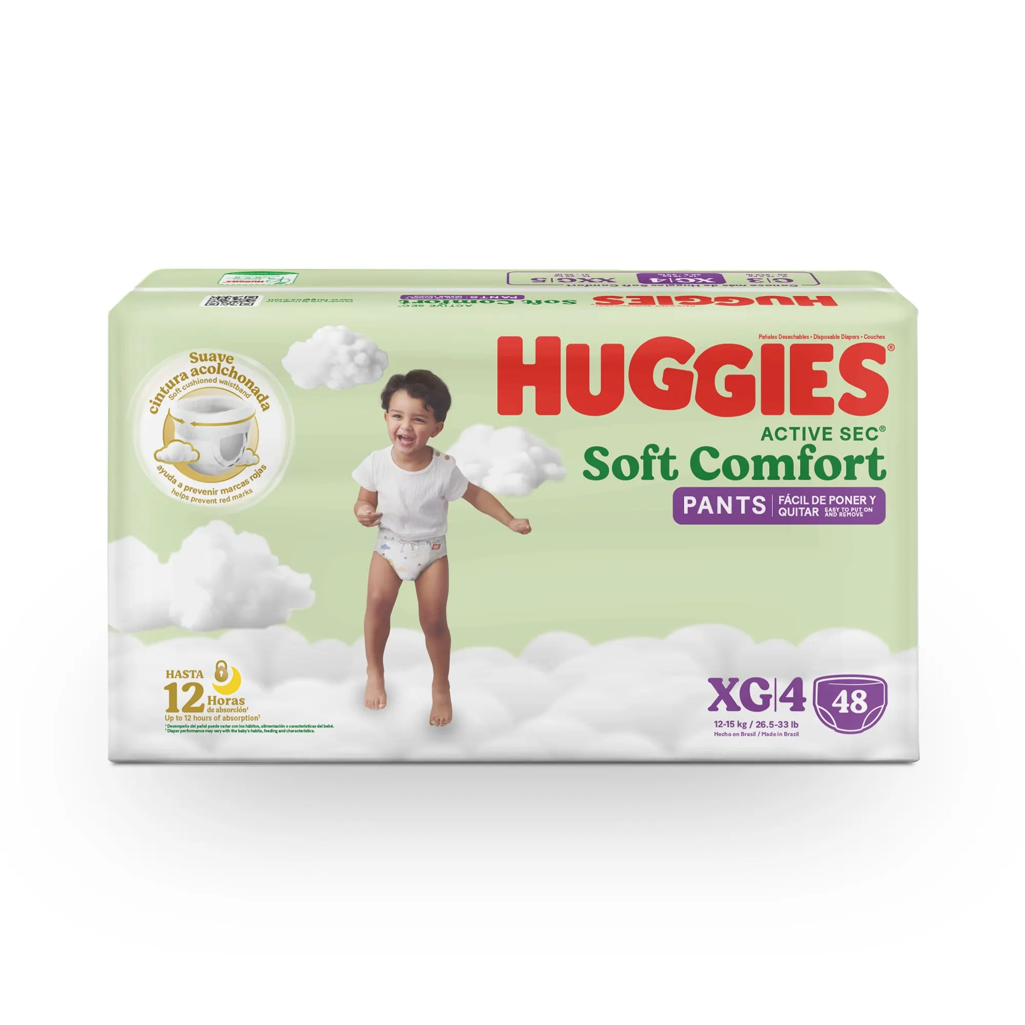 Pañal Huggies Pants Soft Comfort Etapa 4 x 48 und