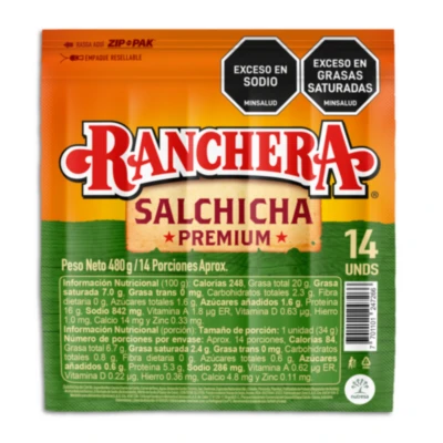 Salchicha Ranchera Premium 480Gen14U