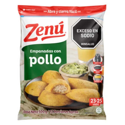 EMPANADA ZENU DE POLLO 500GEN23-25U