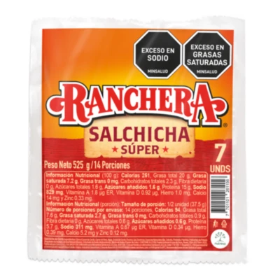 SALCHICHA RANCHERA SUPER 525GEN7U