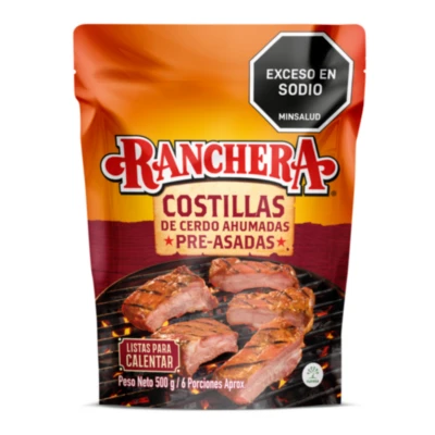 COSTILLA DE CERDO RANCHERA AHUMADA 500G