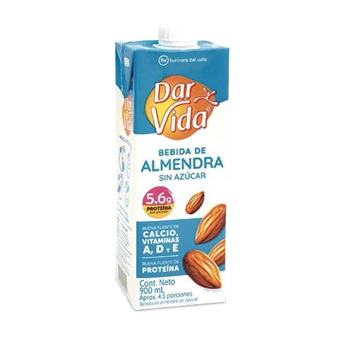 Bebida De Almendra Sin Azucar Dar Vida 900 ml