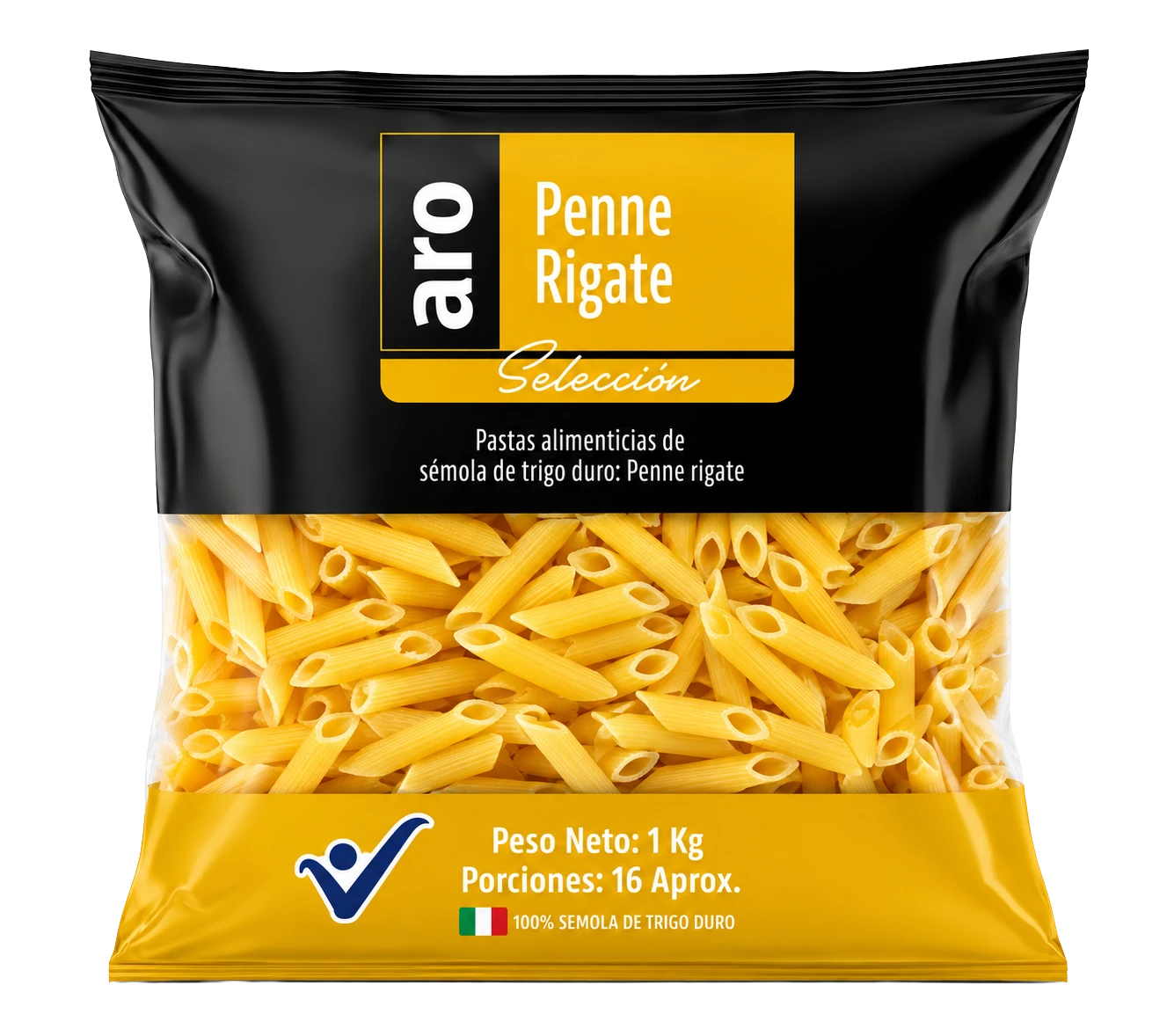 Pasta Penne Rigate Aro Seleccion 1 kg