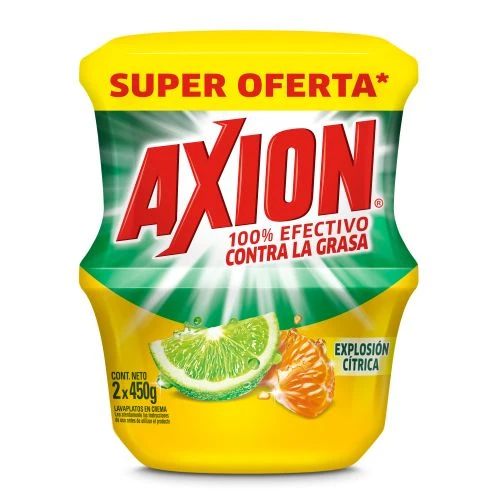 Lava Loza Crema Axion Explosion Citrica 450Gx2U