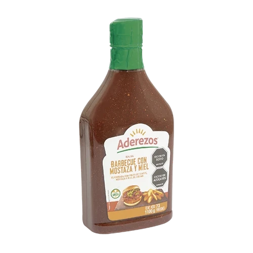 Salsa Bbq Mostaza/Miel Aderezos Pet 1100 g