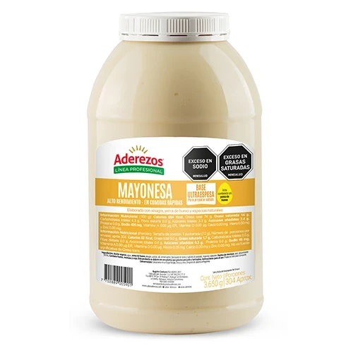 Mayonesa Aderezos Base Ultra Espesa 3650 g
