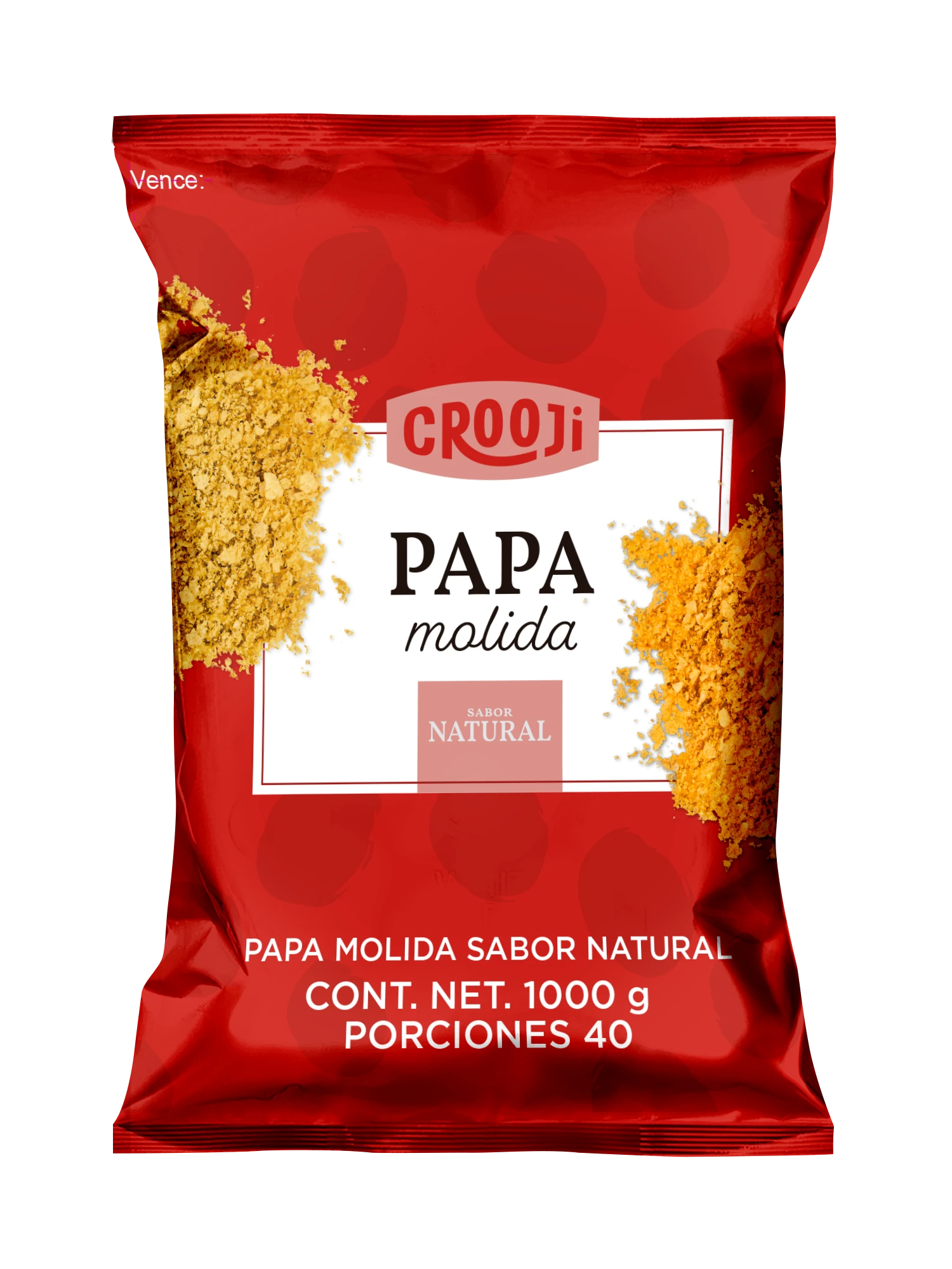PAPA MOLIDA CROOJI SABOR NATURAL 1000G