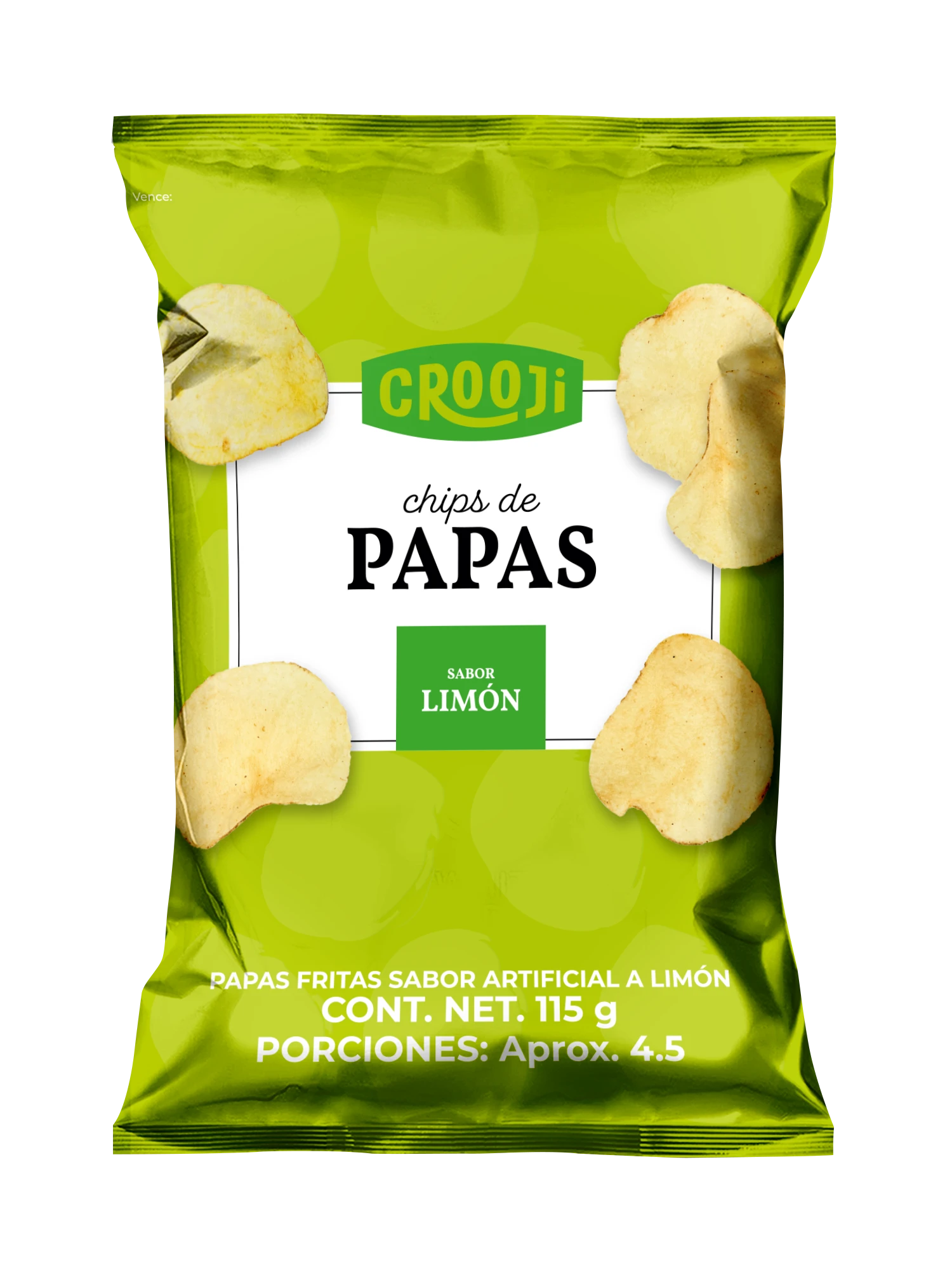 PAPAS CROOJI SABOR LIMON 115G