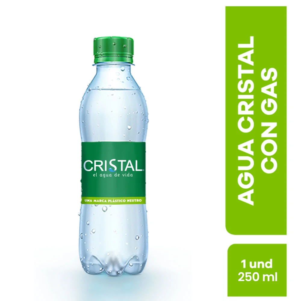 Agua Cristal con Gas Pet 12*250ml