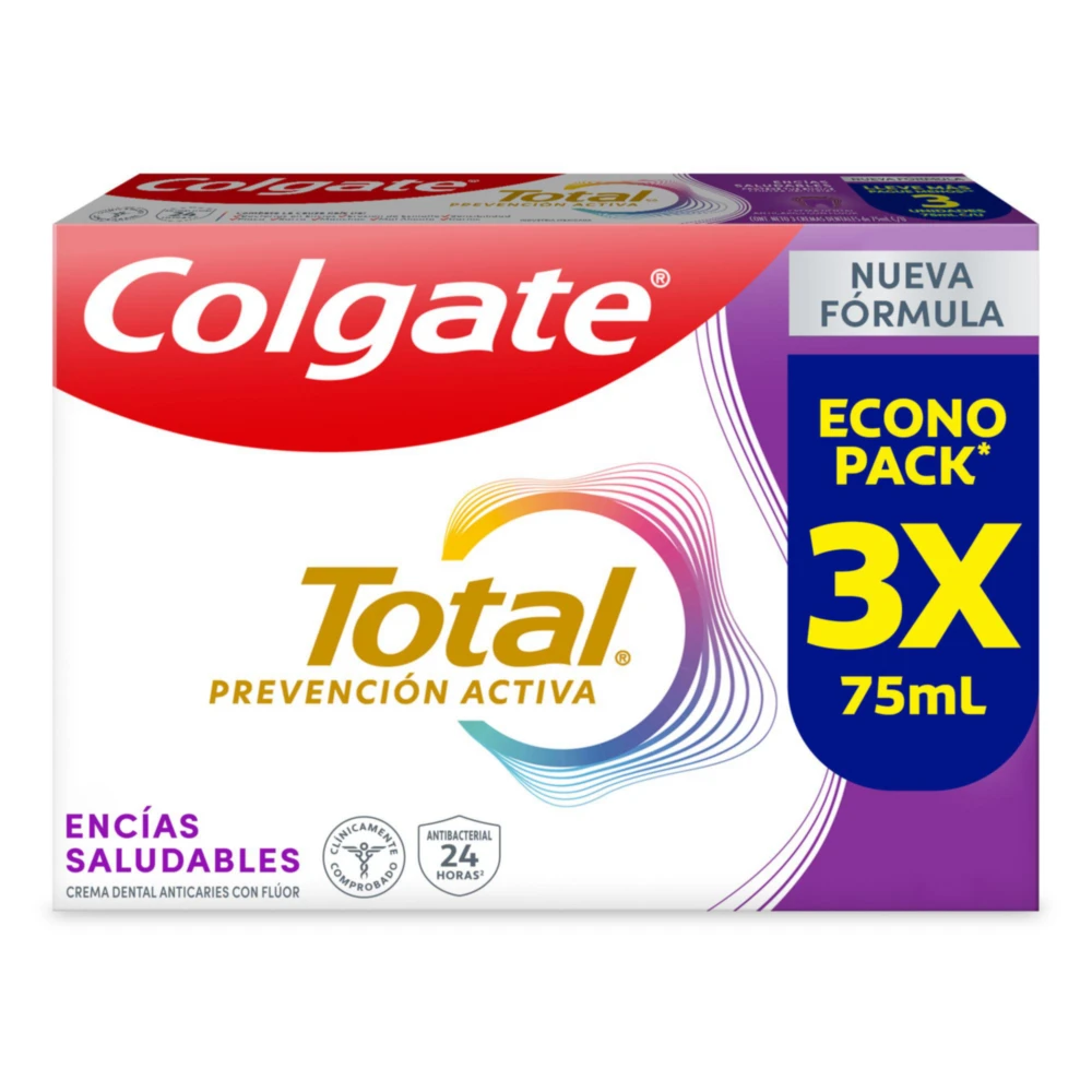 Crem Dental Colgate Total Encias75Mlx3U